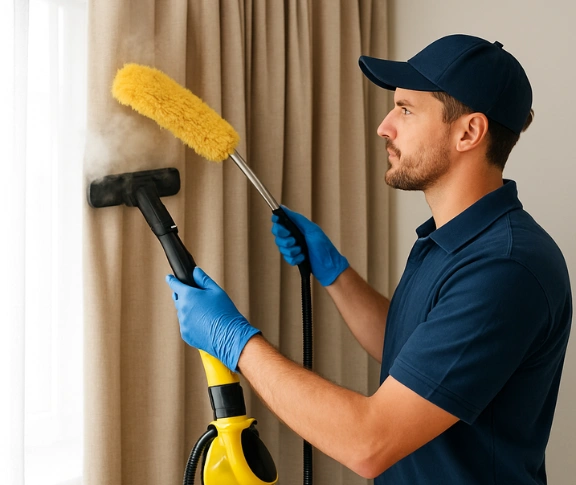 Trusted residential curtain cleaning technician Matty Curtain Cleaning hughesdale-vic QLD
