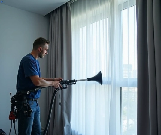 Professional commercial curtain cleaning process equipment Matty Curtain Cleaning hughesdale-vic
