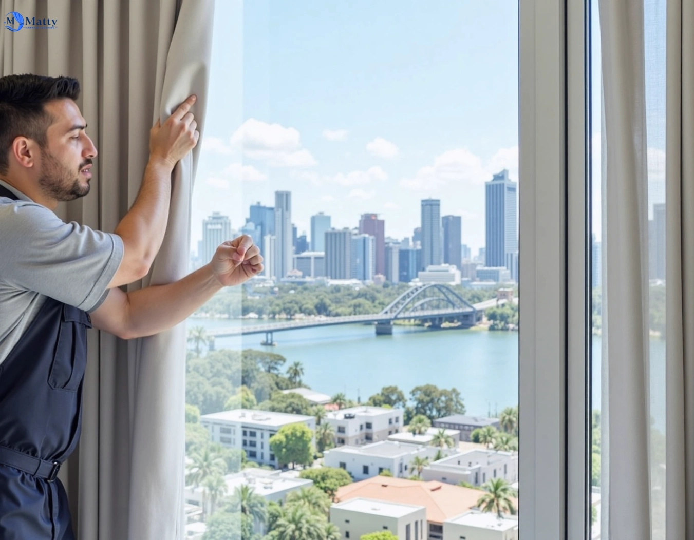 Professional curtain steam cleaning service hughesdale-vic QLD by Matty Curtain Cleaning
