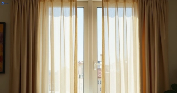 Dull dusty drapes in hughesdale-vic before professional cleaning